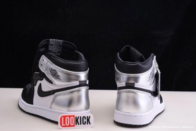 Official Maikesneakers CD0461-001 OG JORDAN WMNS TOE 1 SILVER HIGH AIR 0802